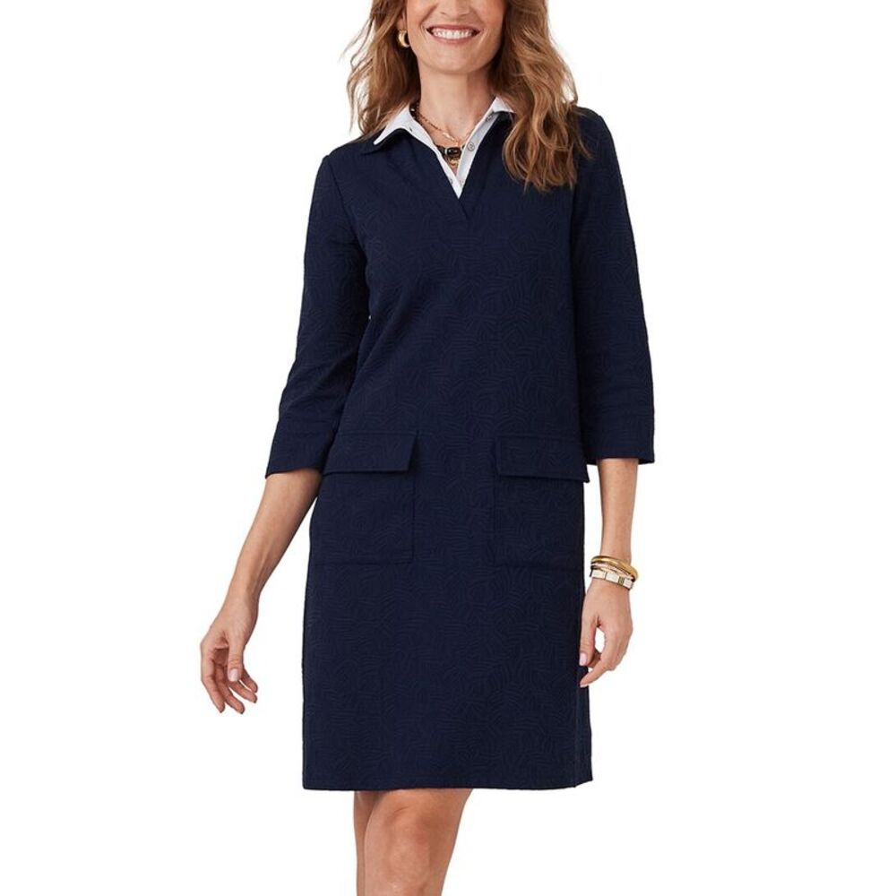 J.Mclaughlin Womens Tyler Dress, Navy